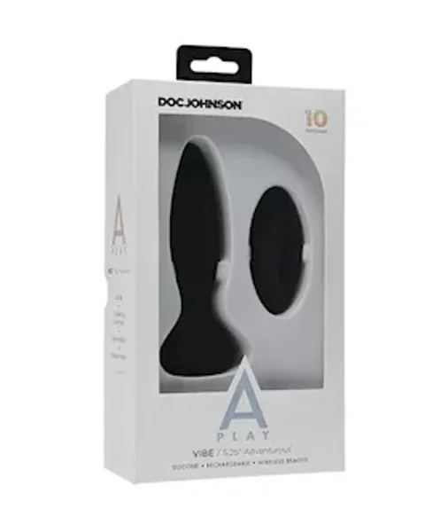 A-play Anal Vibe - Remote Controlled Adventurous Plug - Black - 5.25 Inch — image 5 of 6