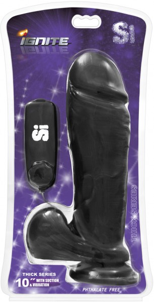 Vibrating Thick 10" Cock + Balls