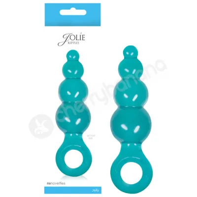 Jolie Ripples Aqua Large Butt Plug