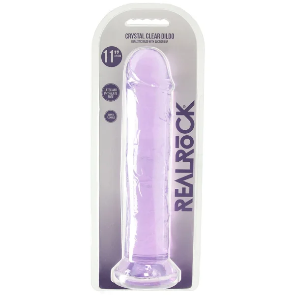 RealRock Crystal Clear Jelly 11 Inch Dildo
