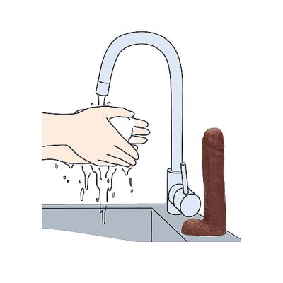 S Line Dicky Soap With Balls Chocolate Scented Novelty Soap