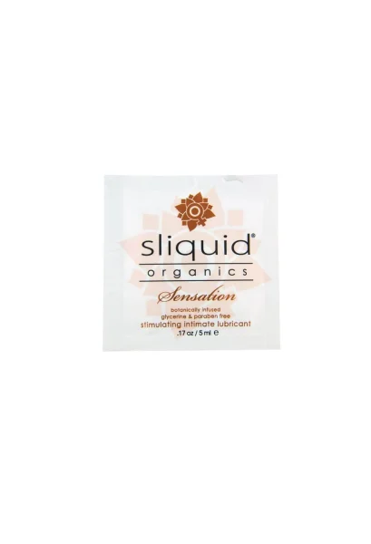 Sliquid Organics Sensations Pillow Pack p.o.p .17 Fl. Oz. - 60 Count Display