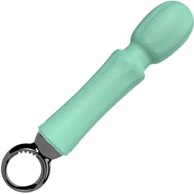 PrimO Wand Rechargeable Waterproof Silicone Vibrator By Screaming O Kiwi Mint