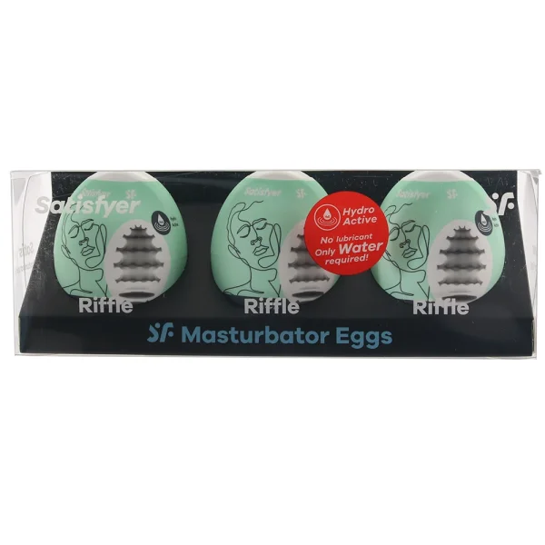 Satisfyer Riffle Masturbator Egg Triple Set