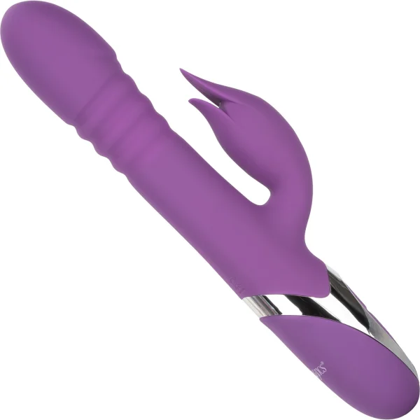 Enchanted Kisser Silicone Rechargeable Thrusting Rotating Dual Stimulation Vibrator by CalExotics