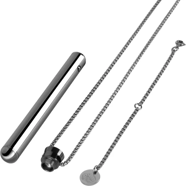 Le Wand 3.5" Whisper Quiet Vibrating Necklace in Black