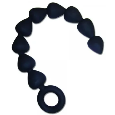 Sex Mischief silicone anal beads black