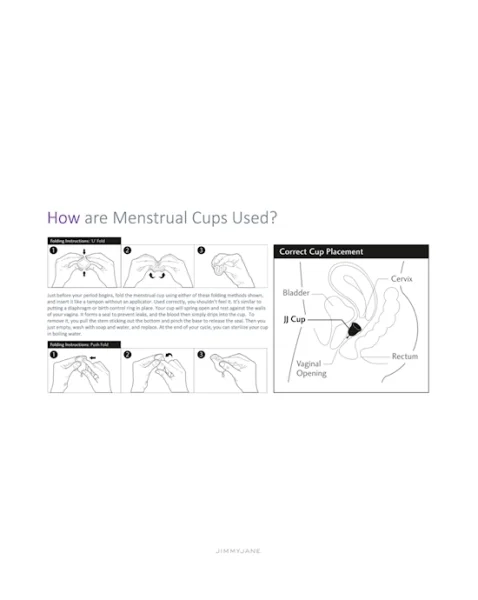 Jimmyjane Intimate Care Menstrual Cups - Clear