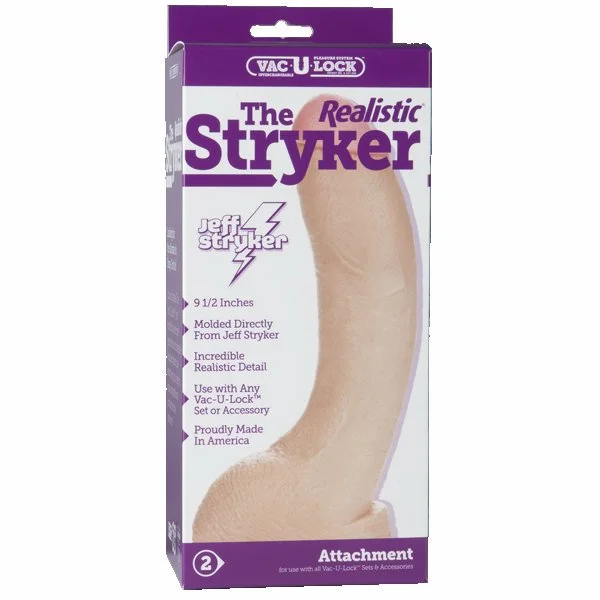 Vac-U-Lock Realistic Stryker 9" Dildo for Harnesses | Strap On Dildos