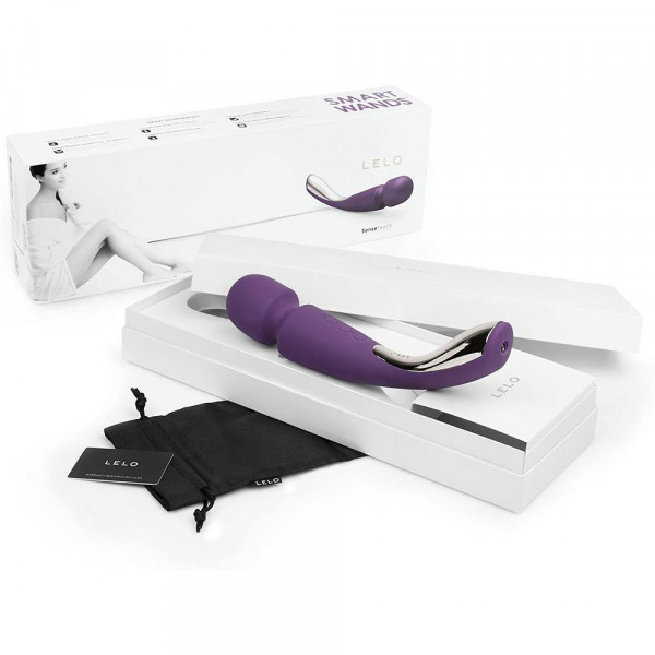 Lelo Smart Wand Luxury Compact Medium Vibrator - Plum