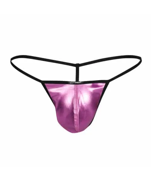 C4M G-String Pink Skai Large
