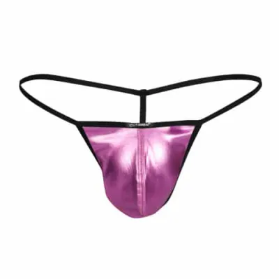 C4M G String Pink Skai Large