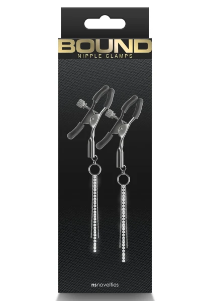 Bound Adjustable D3 Nipple Clamps by NS Novelties - Gunmetal