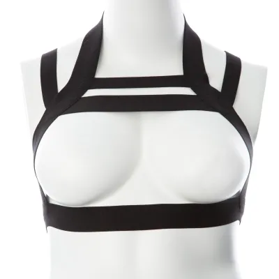 Gender Fluid Majesty Harness Large Xxl Black
