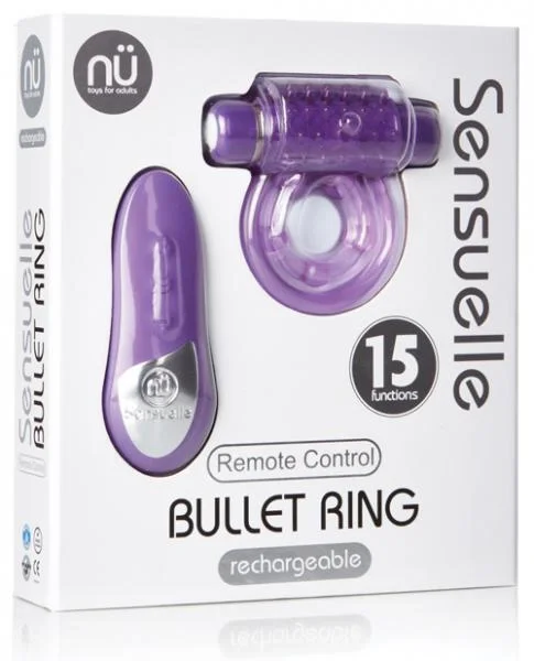Sensuelle Remote Control Bullet Ring Purple — image 4 of 4