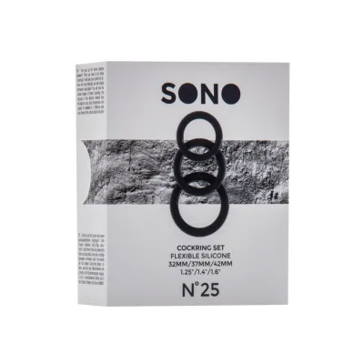 Sono No 25 Cockring Set Black