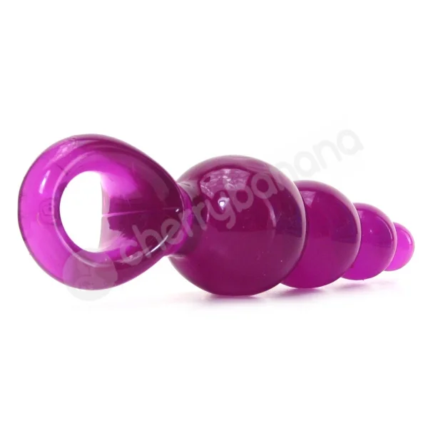 Jolie Ripples Purple Medium Butt Plug