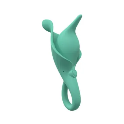 Clitoral Stimulation Loveline Lily 10 Speed Clitoral Vibe Sealed Silicone Rechargeable Submersible Green