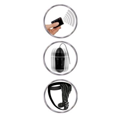 Remote Control Fant Panty Plus Size Black
