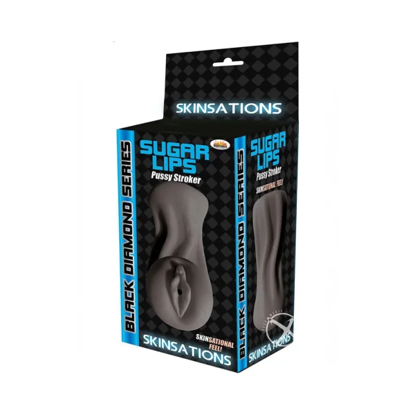 Skinsations Black Diamond Series Sugar Lips Pussy Stroker — image 5 of 5