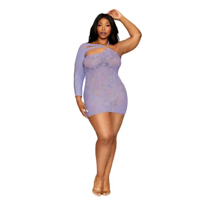 Asymmetrical Chemise Queen Size Hydrangea