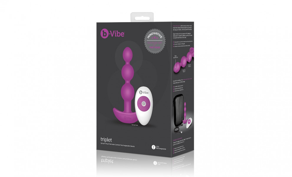 B-Vibe Triplet Vibrating Anal Beads — image 10 of 25