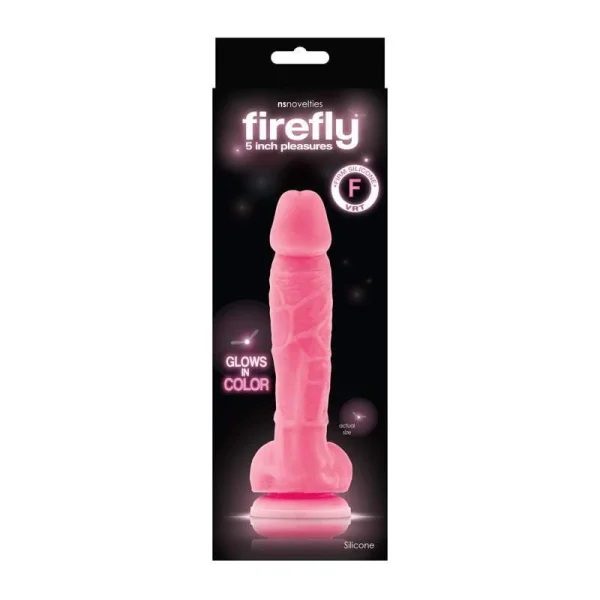 Firefly Pleasures Glowing Suction Cup Dildo