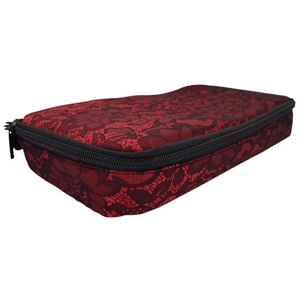 Lace Lockable Bag By Brigitta - Red