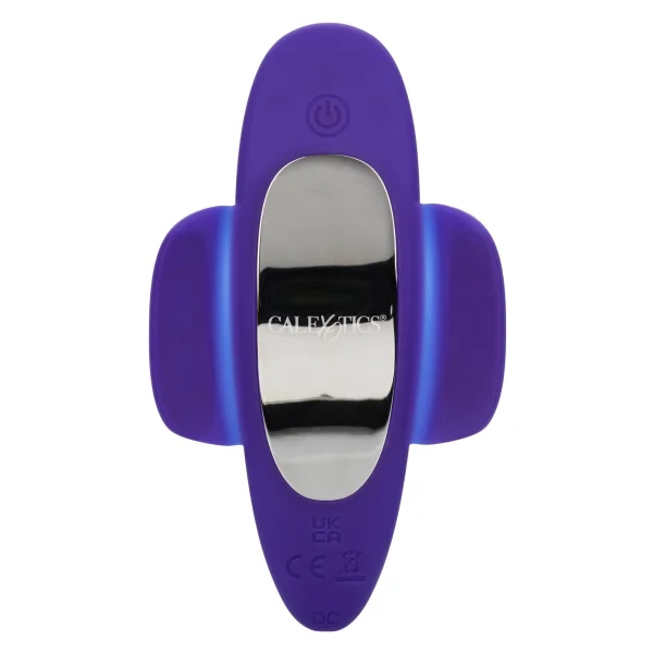 Lock-N-Play Remote Suction Rechargeable Silicone Panty Teaser With Remote By CalExotics - Purple