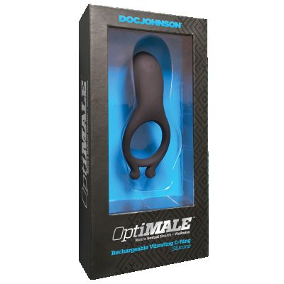 Doc Johnson Doc Johnson OptiMale Rechargeable Vibrating C Ring Black