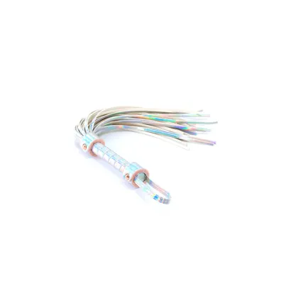 nsnovelties Cosmo Bondage 18 Holographic Rainbow Flogger