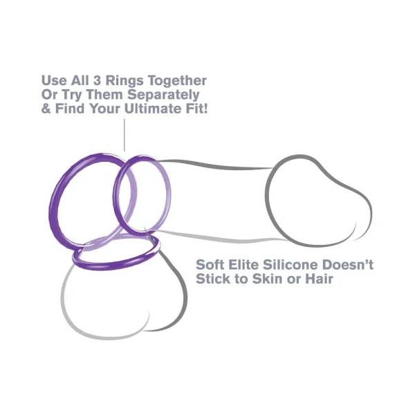 Fcr - Silicone 3 Piece Stamina Set