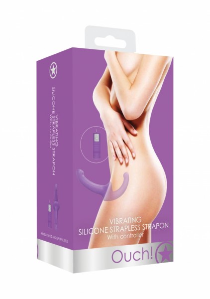 Vibrating Silicone Strapless Strap-On