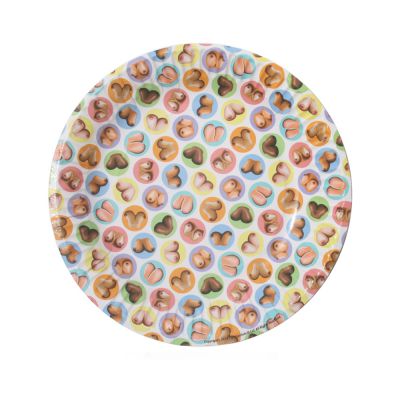 Mini Boob Plates 8 Pack Of 7 inches Plate