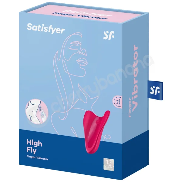 Satisfyer High Fly 12 Speed Red Finger Vibrator