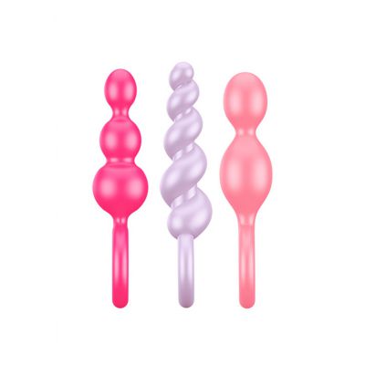 Booty Call Plugs Set of 3 Pink Purple Red What Is A Butt Plug