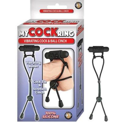 My Cock Ring Vibrating Cock Ball Clincher Black