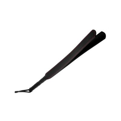 Double Strap Leather Slapper Black