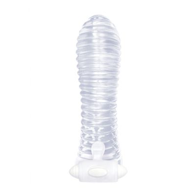Vibrating Sextenders Ribbed Cock Sleeve