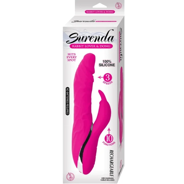 Rechargeable Rotating Rabbit Dildo