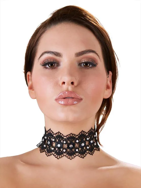 Cottelli Black Lace Rhinestone Choker — image 5 of 5