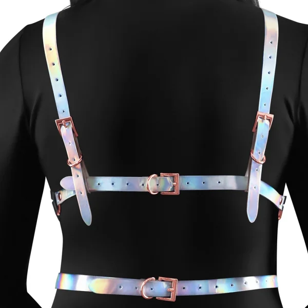 Cosmo Risqué Chest Harness Large / X-Large - Rainbow