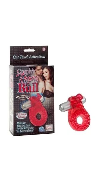 Couples Raging Bull Red Vibrating Ring