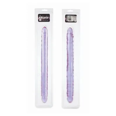 Slim Jim Duo 17 Inches Veined Super Slim Dong Purple