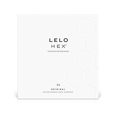 HEX Ribbed Condoms x36