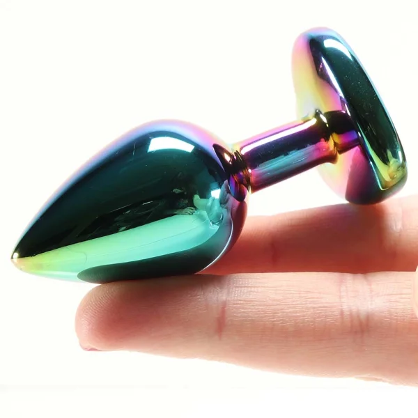 NS Novelties Rear Assets Multicolor Heart Small Plug