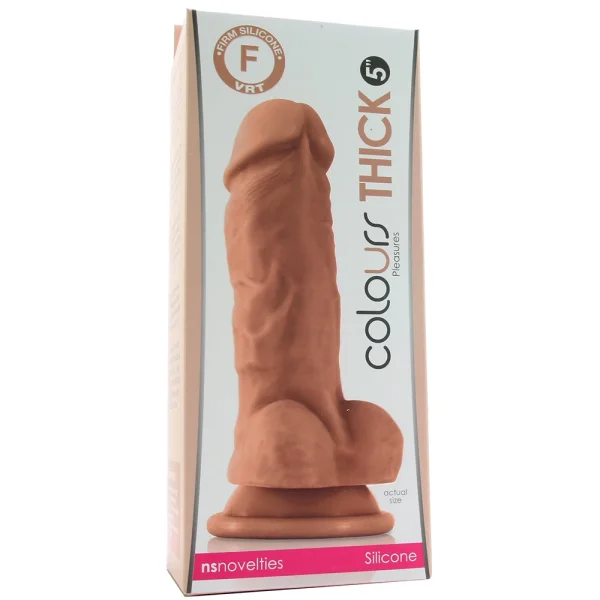 Colours Pleasures Thick 5" Silicone Dildo