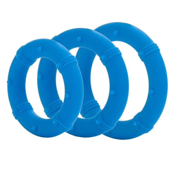 CalExotics Posh Silicone Cock Ring and Butt Plug Performance Kit