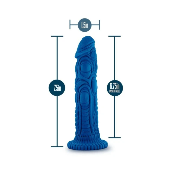 The Realm - Draken - Lock On Dildo - Blue