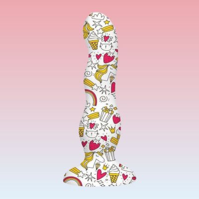Collage 39 Cupcakes and Unicorns 39 Curvy Silicone Dildo